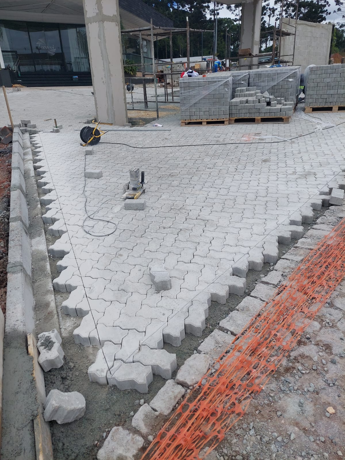 Obra em paver